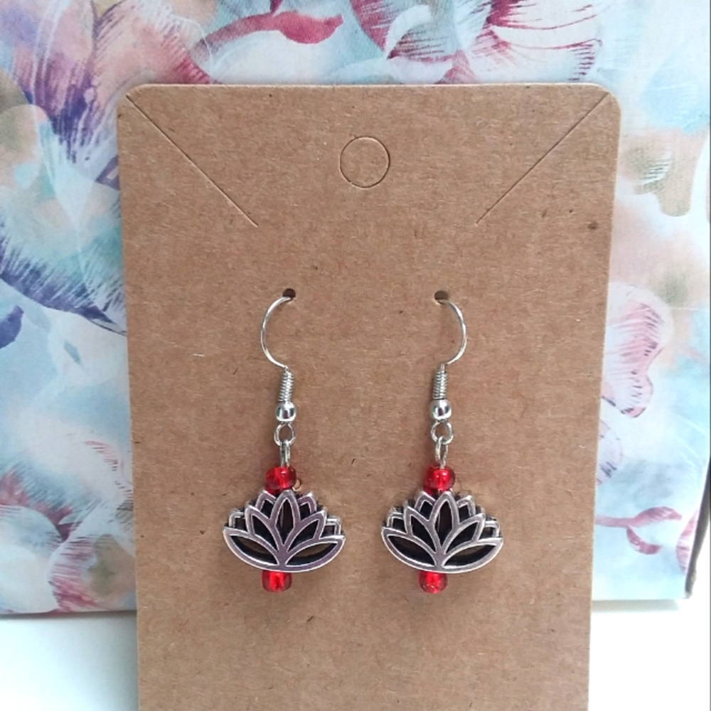 Lotus Flower Earrings